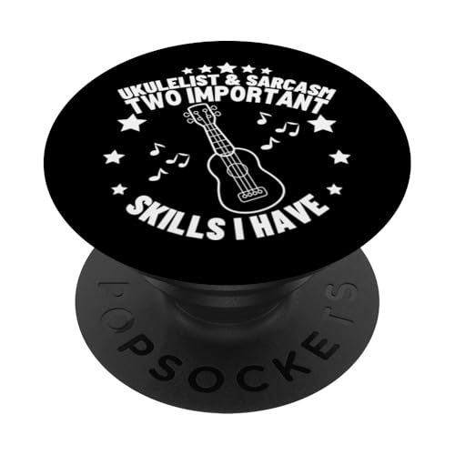 Ukulelist und Sarcasm lustiger Ukulelenspieler PopSockets Klebender PopGrip Ukulelist und Sarcasm lustiger Ukulelenspieler PopSockets Klebender PopGrip von Gifts For Baritone Ukulele Players