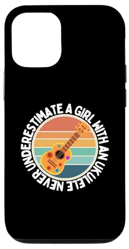 Unterschätze niemals ein Mädchen mit einer Ukulele für Frauen-Ukulelisten Hülle für iPhone 12/12 Pro Unterschätze niemals ein Mädchen mit einer Ukulele für Frauen-Ukulelisten Hülle für iPhone 12/12 Pro von Gifts For Baritone Ukulele Players
