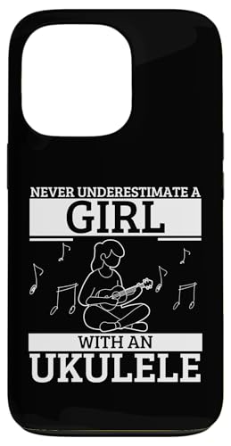 Unterschätze niemals ein Mädchen mit einer Ukulele für Frauen-Ukulelisten Hülle für iPhone 13 Pro Unterschätze niemals ein Mädchen mit einer Ukulele für Frauen-Ukulelisten Hülle für iPhone 13 Pro von Gifts For Baritone Ukulele Players