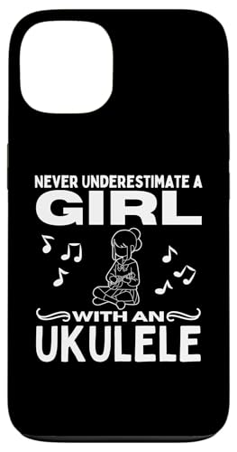 Unterschätze niemals ein Mädchen mit einer Ukulele für Frauen-Ukulelisten Hülle für iPhone 13 Unterschätze niemals ein Mädchen mit einer Ukulele für Frauen-Ukulelisten Hülle für iPhone 13 von Gifts For Baritone Ukulele Players