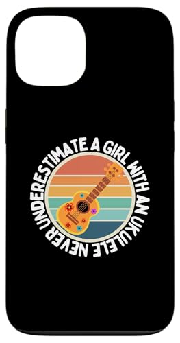 Unterschätze niemals ein Mädchen mit einer Ukulele für Frauen-Ukulelisten Hülle für iPhone 13 Unterschätze niemals ein Mädchen mit einer Ukulele für Frauen-Ukulelisten Hülle für iPhone 13 von Gifts For Baritone Ukulele Players