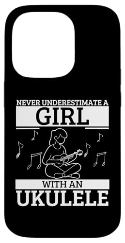 Unterschätze niemals ein Mädchen mit einer Ukulele für Frauen-Ukulelisten Hülle für iPhone 14 Pro Unterschätze niemals ein Mädchen mit einer Ukulele für Frauen-Ukulelisten Hülle für iPhone 14 Pro von Gifts For Baritone Ukulele Players