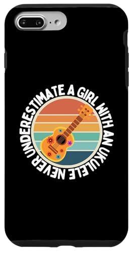 Unterschätze niemals ein Mädchen mit einer Ukulele für Frauen-Ukulelisten Hülle für iPhone 7 Plus/8 Plus Unterschätze niemals ein Mädchen mit einer Ukulele für Frauen-Ukulelisten Hülle für iPhone 7 Plus/8 Plus von Gifts For Baritone Ukulele Players