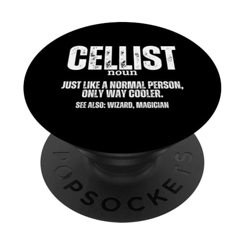 Cellist Definition Stolzer lustiger Cellospieler PopSockets Klebender PopGrip von Gifts For Cello Players And Cellists