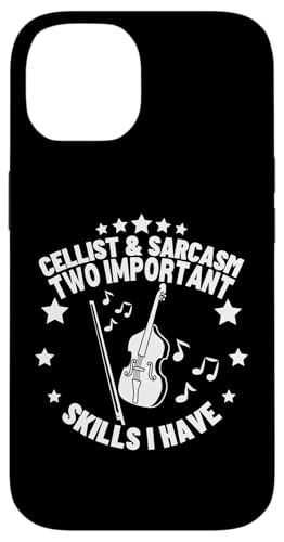 Cellist und Sarkasmus Lustiger Cellospieler Hülle für iPhone 14 von Gifts For Cello Players And Cellists