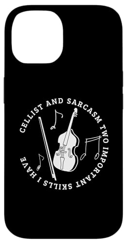Cellist und Sarkasmus Lustiger Cellospieler Hülle für iPhone 14 von Gifts For Cello Players And Cellists