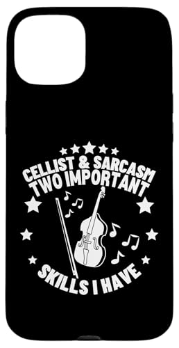 Cellist und Sarkasmus Lustiger Cellospieler Hülle für iPhone 15 Plus von Gifts For Cello Players And Cellists