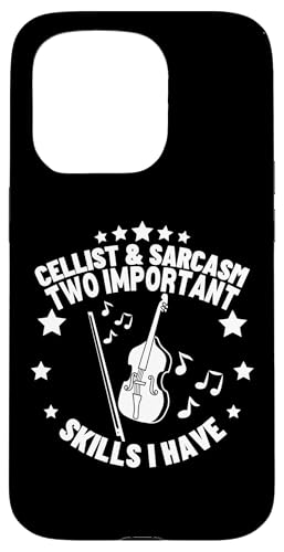 Cellist und Sarkasmus Lustiger Cellospieler Hülle für iPhone 15 Pro von Gifts For Cello Players And Cellists