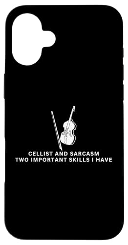 Cellist und Sarkasmus Lustiger Cellospieler Hülle für iPhone 16 Plus von Gifts For Cello Players And Cellists