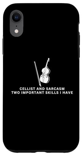 Cellist und Sarkasmus Lustiger Cellospieler Hülle für iPhone XR von Gifts For Cello Players And Cellists