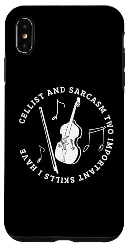 Cellist und Sarkasmus Lustiger Cellospieler Hülle für iPhone XS Max von Gifts For Cello Players And Cellists