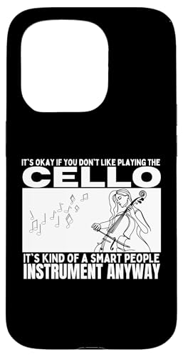 Cello Is For Smart People Lustiger Cellist Hülle für iPhone 15 Pro von Gifts For Cello Players And Cellists