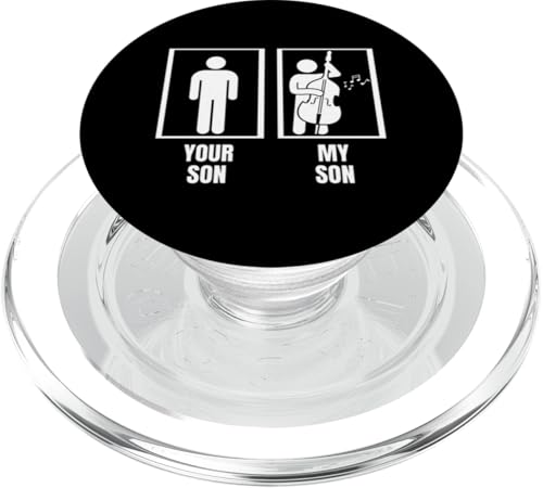 Dein Sohn Mein Sohn Cello Papa Mama Lustiger Cellist PopSockets PopGrip für MagSafe von Gifts For Cello Players And Cellists