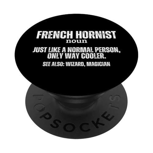 Französischer Hornist Definition Stolzer Lustiger Waldhornspieler PopSockets Klebender PopGrip Französischer Hornist Definition Stolzer Lustiger Waldhornspieler PopSockets Klebender PopGrip von Gifts For French Horn Player