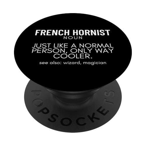 Französischer Hornist Definition Stolzer Lustiger Waldhornspieler PopSockets Klebender PopGrip Französischer Hornist Definition Stolzer Lustiger Waldhornspieler PopSockets Klebender PopGrip von Gifts For French Horn Player