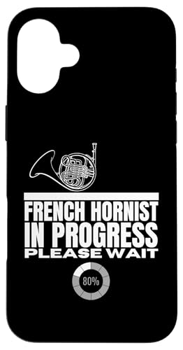 Französischer Hornist in Bearbeitung Loading Funny Waldhorn Hülle für iPhone 16 Plus Französischer Hornist in Bearbeitung Loading Funny Waldhorn Hülle für iPhone 16 Plus von Gifts For French Horn Player