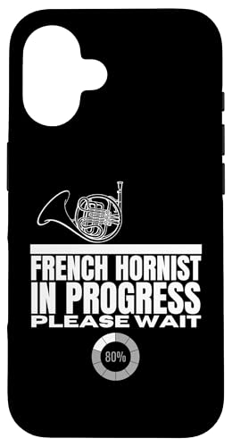 Französischer Hornist in Bearbeitung Loading Funny Waldhorn Hülle für iPhone 16 Französischer Hornist in Bearbeitung Loading Funny Waldhorn Hülle für iPhone 16 von Gifts For French Horn Player