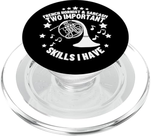 Französischer Hornist und Sarkasmus lustiger Waldhornspieler PopSockets PopGrip für MagSafe Französischer Hornist und Sarkasmus lustiger Waldhornspieler PopSockets PopGrip für MagSafe von Gifts For French Horn Player