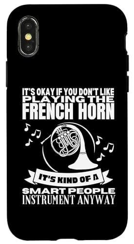 Französisches Horn ist für kluge Leute, lustiger französischer Hornist Hülle für iPhone X/XS Französisches Horn ist für kluge Leute, lustiger französischer Hornist Hülle für iPhone X/XS von Gifts For French Horn Player