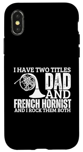 Waldhornist und Papa Proud Funny Men-Waldhorn Hülle für iPhone X/XS Waldhornist und Papa Proud Funny Men-Waldhorn Hülle für iPhone X/XS von Gifts For French Horn Player