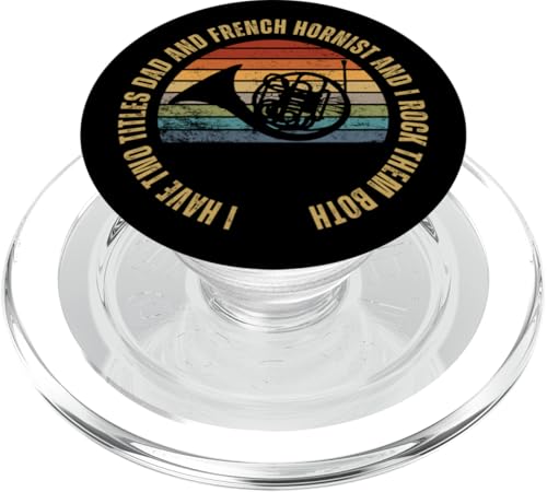 Waldhornist und Papa Proud Funny Men-Waldhorn PopSockets PopGrip für MagSafe Waldhornist und Papa Proud Funny Men-Waldhorn PopSockets PopGrip für MagSafe von Gifts For French Horn Player