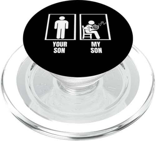 Your Son My Son French Hornist Dad Mom Lustiges Waldhorn PopSockets PopGrip für MagSafe Your Son My Son French Hornist Dad Mom Lustiges Waldhorn PopSockets PopGrip für MagSafe von Gifts For French Horn Player