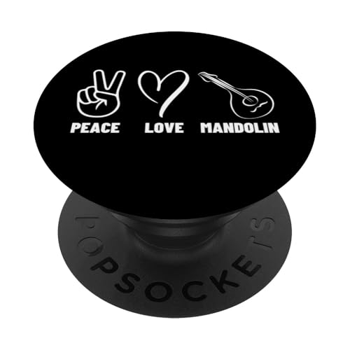 Mandolinist Peace Love Mandoline Männer Frauen Mandolinenspieler PopSockets Klebender PopGrip Mandolinist Peace Love Mandoline Männer Frauen Mandolinenspieler PopSockets Klebender PopGrip von Gifts For Mandolin Players