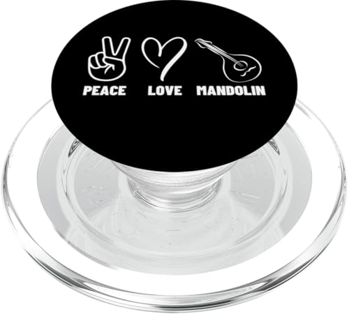 Mandolinist Peace Love Mandoline Männer Frauen Mandolinenspieler PopSockets PopGrip für MagSafe Mandolinist Peace Love Mandoline Männer Frauen Mandolinenspieler PopSockets PopGrip für MagSafe von Gifts For Mandolin Players