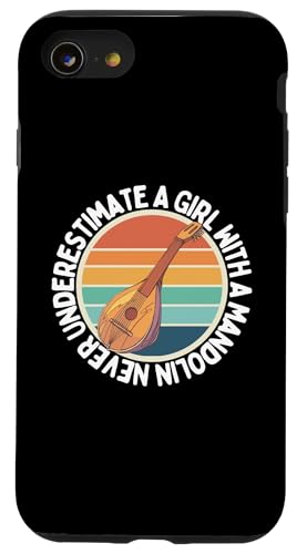 Never Underestimate A Girl With A Mandoline Women Mandolinist Hülle für iPhone SE (2020) / 7 / 8 von Gifts For Mandolin Players