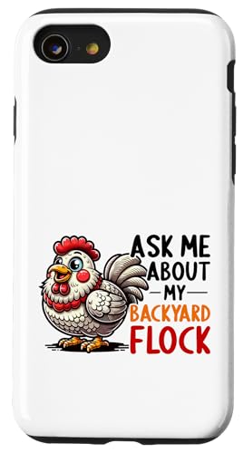 Hühnerzubehör Hühnerstück Geflügelbauer Hahn Hülle für iPhone SE (2020) / 7 / 8 von Gifts For People Raising Chickens