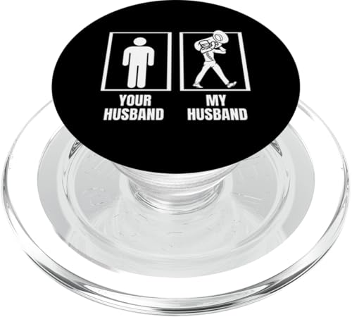 Dein Mann Mein Mann Tuba Ehefrau Lustiger Tubist PopSockets PopGrip für MagSafe Dein Mann Mein Mann Tuba Ehefrau Lustiger Tubist PopSockets PopGrip für MagSafe von Gifts For Tuba Players