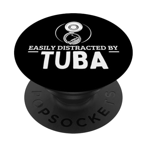 Leicht abgelenkt von Tuba Funny Tubist PopSockets Klebender PopGrip Leicht abgelenkt von Tuba Funny Tubist PopSockets Klebender PopGrip von Gifts For Tuba Players