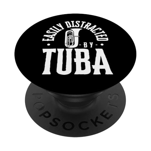 Leicht abgelenkt von Tuba Funny Tubist PopSockets Klebender PopGrip Leicht abgelenkt von Tuba Funny Tubist PopSockets Klebender PopGrip von Gifts For Tuba Players