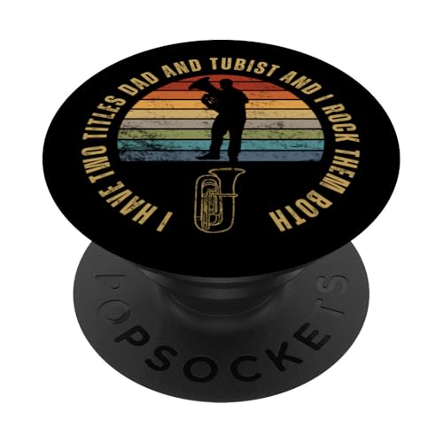 Tubist And Dad Proud Lustige Männertuba PopSockets Klebender PopGrip Tubist And Dad Proud Lustige Männertuba PopSockets Klebender PopGrip von Gifts For Tuba Players