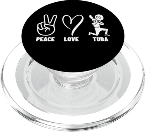 Tubist Peace Love Tuba Proud Herren-Tubaspieler PopSockets PopGrip für MagSafe Tubist Peace Love Tuba Proud Herren-Tubaspieler PopSockets PopGrip für MagSafe von Gifts For Tuba Players