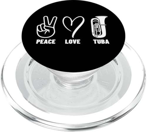 Tubist Peace Love Tuba Proud Herren-Tubaspieler PopSockets PopGrip für MagSafe Tubist Peace Love Tuba Proud Herren-Tubaspieler PopSockets PopGrip für MagSafe von Gifts For Tuba Players