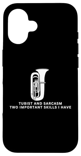 Tubist und Sarkasmus Lustiger Tubaspieler Hülle für iPhone 16 Tubist und Sarkasmus Lustiger Tubaspieler Hülle für iPhone 16 von Gifts For Tuba Players