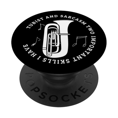 Tubist und Sarkasmus Lustiger Tubaspieler PopSockets Klebender PopGrip Tubist und Sarkasmus Lustiger Tubaspieler PopSockets Klebender PopGrip von Gifts For Tuba Players