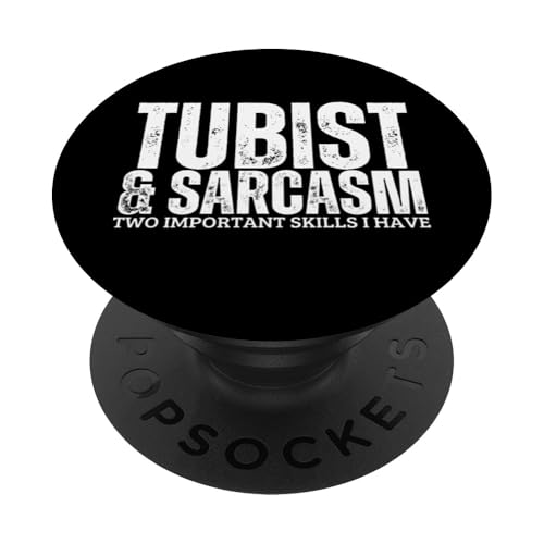 Tubist und Sarkasmus Lustiger Tubaspieler PopSockets Klebender PopGrip Tubist und Sarkasmus Lustiger Tubaspieler PopSockets Klebender PopGrip von Gifts For Tuba Players