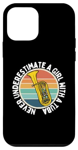 Unterschätze niemals ein Mädchen mit einer Tuba Lustige Tubistin Hülle für iPhone 12 mini Unterschätze niemals ein Mädchen mit einer Tuba Lustige Tubistin Hülle für iPhone 12 mini von Gifts For Tuba Players