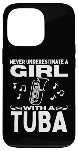 Unterschätze niemals ein Mädchen mit einer Tuba Lustige Tubistin Hülle für iPhone 13 Pro Unterschätze niemals ein Mädchen mit einer Tuba Lustige Tubistin Hülle für iPhone 13 Pro von Gifts For Tuba Players