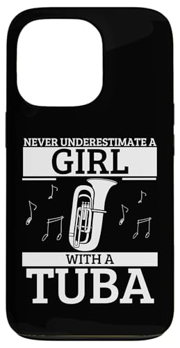 Unterschätze niemals ein Mädchen mit einer Tuba Lustige Tubistin Hülle für iPhone 13 Pro Unterschätze niemals ein Mädchen mit einer Tuba Lustige Tubistin Hülle für iPhone 13 Pro von Gifts For Tuba Players