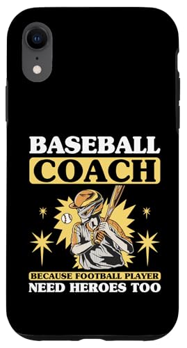 Baseball-Trainer Hülle für iPhone XR von Gifts for Baseball Coach Gift ideas for Men
