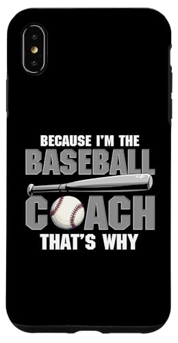 Baseball-Trainer Hülle für iPhone XS Max von Gifts for Baseball Coach Gift ideas for Men