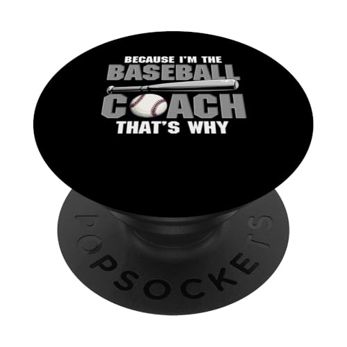Baseball-Trainer PopSockets Klebender PopGrip von Gifts for Baseball Coach Gift ideas for Men