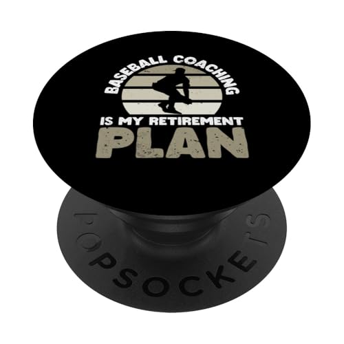 Baseball-Trainer PopSockets Klebender PopGrip von Gifts for Baseball Coach Gift ideas for Men