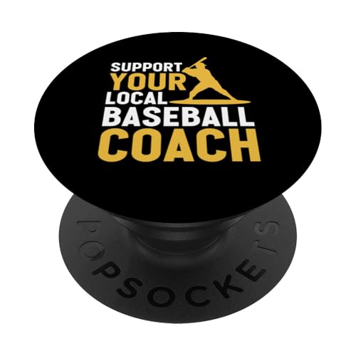 Baseball-Trainer PopSockets Klebender PopGrip von Gifts for Baseball Coach Gift ideas for Men