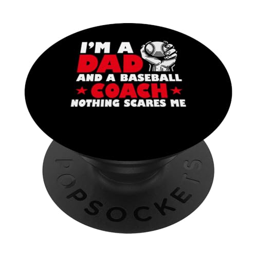 Baseball-Trainer PopSockets Klebender PopGrip von Gifts for Baseball Coach Gift ideas for Men