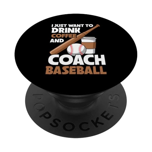 Baseball-Trainer PopSockets Klebender PopGrip von Gifts for Baseball Coach Gift ideas for Men