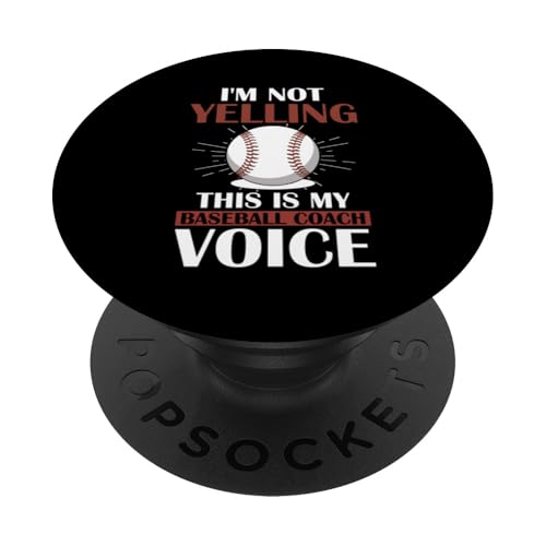 Baseball-Trainer PopSockets Klebender PopGrip von Gifts for Baseball Coach Gift ideas for Men
